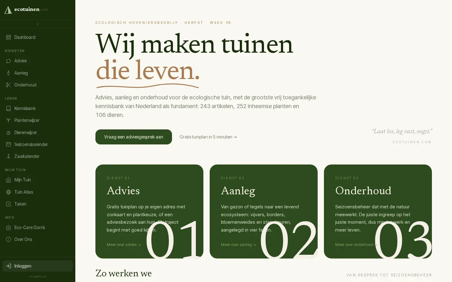 Schermafbeelding van ecotuinen.com